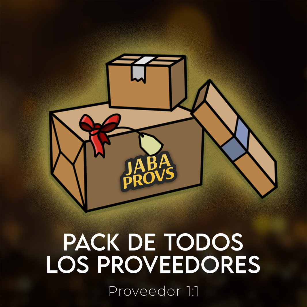 PACK DE TODOS LOS PROVEEDORES